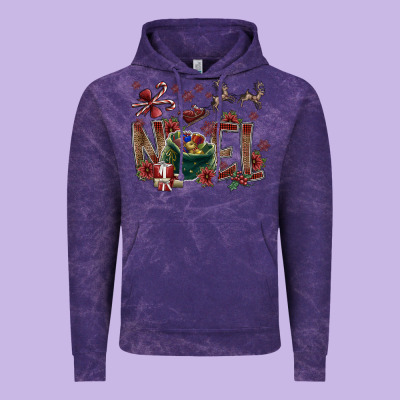 Noel Vintage Hoodie Designed By Cowhidedigitalart