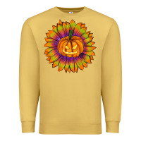 Antique Gold Halloween Sunflower Premium Sweatshirt - RanaPortraitStore