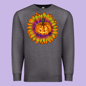 Halloween Sunflower Premium Sweatshirt Designed By Ranaportraitstore
