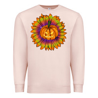Pale Pink Halloween Sunflower Premium Sweatshirt - RanaPortraitStore