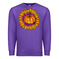 Purple Halloween Sunflower Premium Sweatshirt - RanaPortraitStore