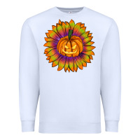 White Halloween Sunflower Premium Sweatshirt - RanaPortraitStore