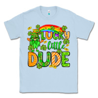 Dusty Blue St. Patrick's Lucky little dude Classic Tee - OliviaCreatesArt