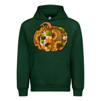 Forest Green leopard cowhide sunflower pumpkin Urban Hoodie - Jasminsmagicworld