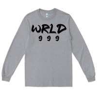 Heather Grey wrld singer 999 black Long Sleeve Tee - baoMotion