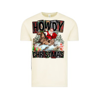 Vintage Arctic Howdy Christmas Rodeo Santa Vintage Tee - FaDigitalArtStudio