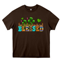 Chocolate Brown blessed olivia Heavy Core Tee - OliviaCreatesArt