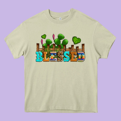 Blessed Olivia Heavy Core Tee Designed By Oliviacreatesart