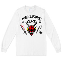 White hellfire club strangerthings Long Sleeve Tee - baoMotion
