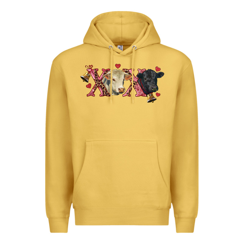 Xoxo Charolais And Black Angus Premium Hoodie by RanaPortraitStore | Teevron