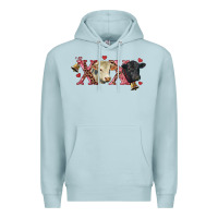 Blue Mist xoxo charolais and black angus Premium Hoodie - RanaPortraitStore
