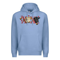 Colony Blue xoxo charolais and black angus Premium Hoodie - RanaPortraitStore