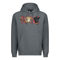 Rock xoxo charolais and black angus Premium Hoodie - RanaPortraitStore