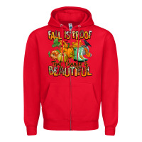 Red Fall is proof that change is beautiful Zipper Hoodie - RanaPortraitStore