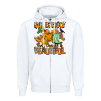 White Fall is proof that change is beautiful Zipper Hoodie - RanaPortraitStore