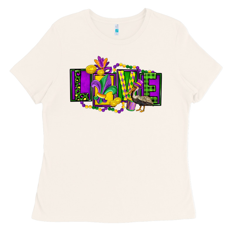 Mardi Gras Love Ladies Tee by FaDigitalArtStudio | Teevron