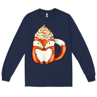 Navy coffee cups animal Long Sleeve Tee - CowhideDigitalArt