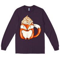 Plum coffee cups animal Long Sleeve Tee - CowhideDigitalArt