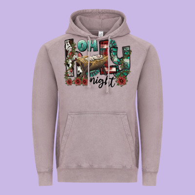 Oh Holy Night Vintage Hoodie Designed By Cowhidedigitalart