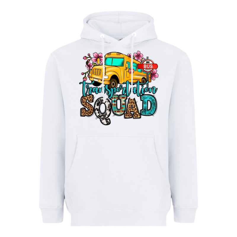Transportation Squad School Bus Heavyweight Hoodie by Jasminsmagicworld | Teevron