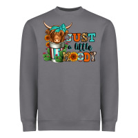 Storm just a little moody coffee cup long haired cow Heavyweight Sweatshirt - Jasminsmagicworld