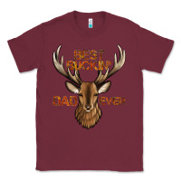 Burgundy best buckin' dad ever deer Classic Tee - Jasminsmagicworld