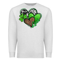 Oatmeal Heather st patricks day hearts Premium Sweatshirt - Jasminsmagicworld