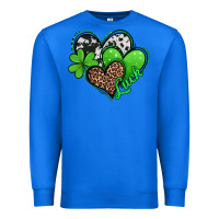 True Royal st patricks day hearts Premium Sweatshirt - Jasminsmagicworld