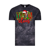 Cloud Black Christmas Yaya Claus Vintage Tee - FaDigitalArtStudio