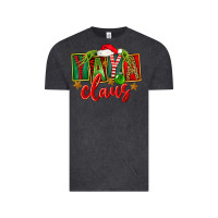 Vintage Black Christmas Yaya Claus Vintage Tee - FaDigitalArtStudio