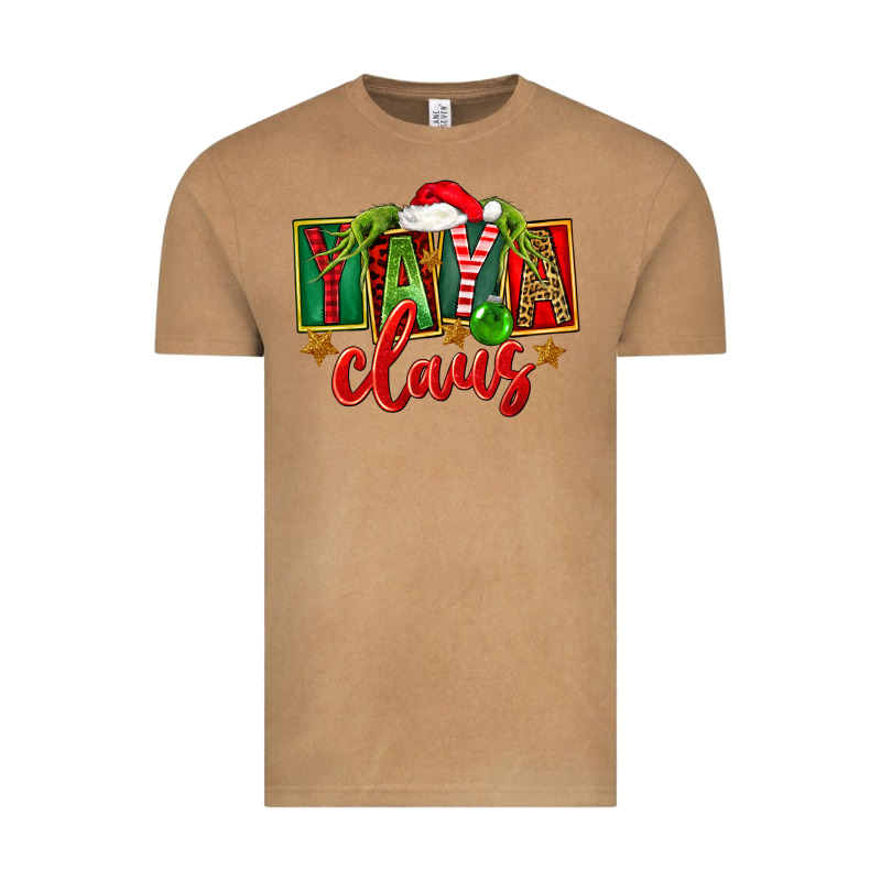 Christmas Yaya Claus Vintage Tee by FaDigitalArtStudio | Teevron
