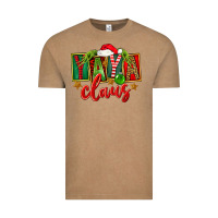 Vintage Coffee Christmas Yaya Claus Vintage Tee - FaDigitalArtStudio