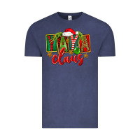 Vintage Denim Christmas Yaya Claus Vintage Tee - FaDigitalArtStudio