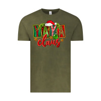 Vintage Olive Christmas Yaya Claus Vintage Tee - FaDigitalArtStudio