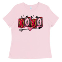 Bubblegum Pink Xoxo Love Ladies Tee - FaDigitalArtStudio