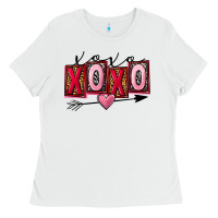 White Xoxo Love Ladies Tee - FaDigitalArtStudio