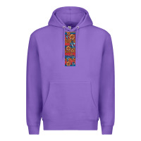 Purple usa flag and cross penwraps Premium Hoodie - Artiststas