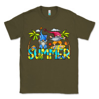 Army Green Summer Gnomes Classic Tee - CowCowDesign