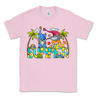 Bubblegum Pink Summer Gnomes Classic Tee - CowCowDesign
