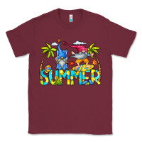 Burgundy Summer Gnomes Classic Tee - CowCowDesign