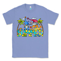 Colony Blue Summer Gnomes Classic Tee - CowCowDesign