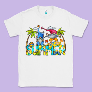 Summer Gnomes Classic Tee Designed By Cowcowdesign