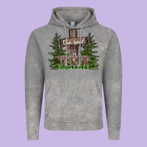 The Real Gift Is Jesus Vintage Hoodie Designed By Cowhidedigitalart