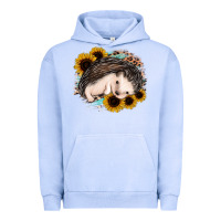 Pigment Grape Ice sleeping hedgehog sunflower leopard Urban Hoodie - Jasminsmagicworld