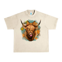 Sandshell fall highland cow Urban Heavy Tee - Jasminsmagicworld