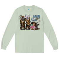 Matcha Happy Easter Long Sleeve Tee - CowhideDigitalArt