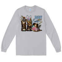 Moon Dust Happy Easter Long Sleeve Tee - CowhideDigitalArt
