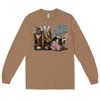 Toasted Coconut Happy Easter Long Sleeve Tee - CowhideDigitalArt