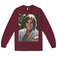 Burgundy shaun cassidy Long Sleeve Tee - baoMotion