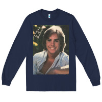 Navy shaun cassidy Long Sleeve Tee - baoMotion